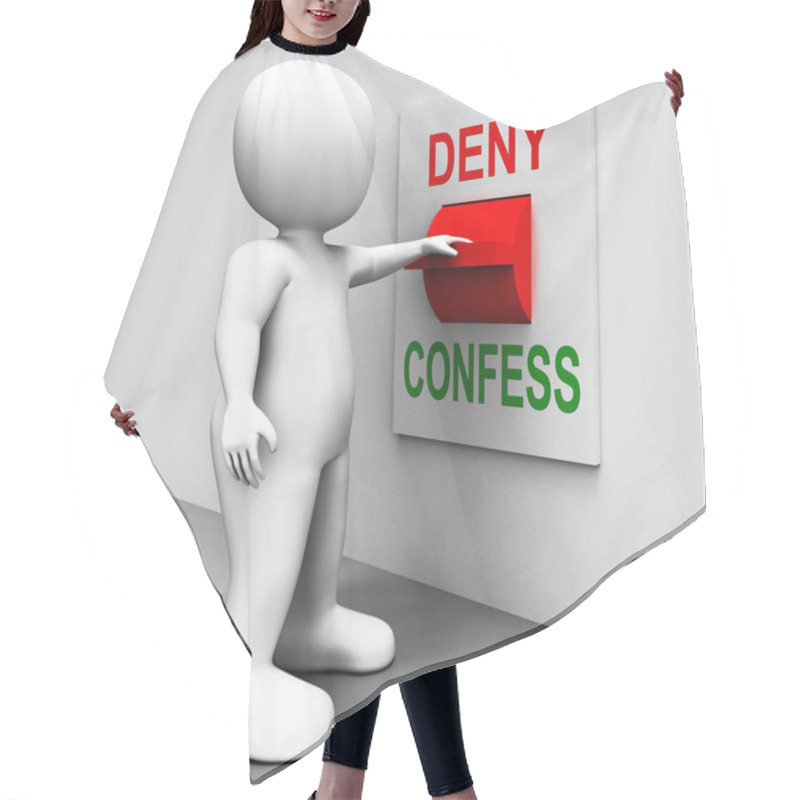 Personality  Confess Deny Switch Shows Confessing Or Denying Guilt Innocence Hair Cutting Cape