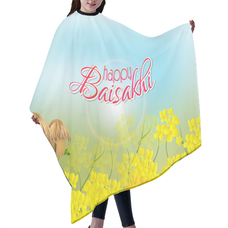 Personality  Happy Baisakhi Abstract Hair Cutting Cape