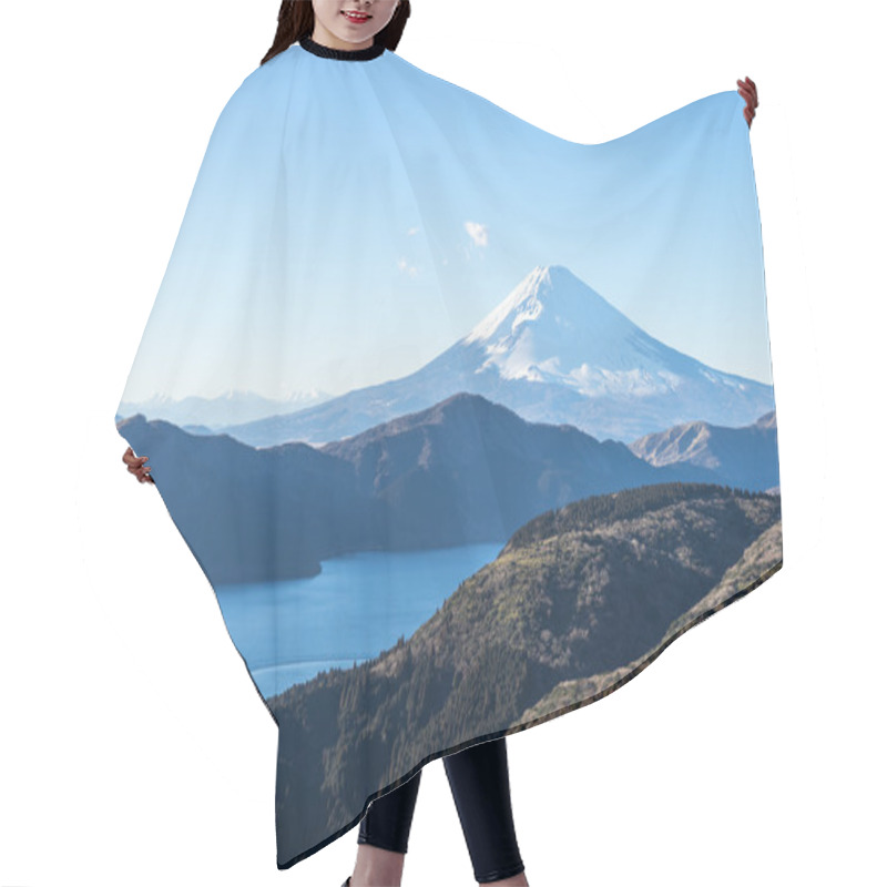 Personality  Mt. Fuji And Lake Ashi Hair Cutting Cape