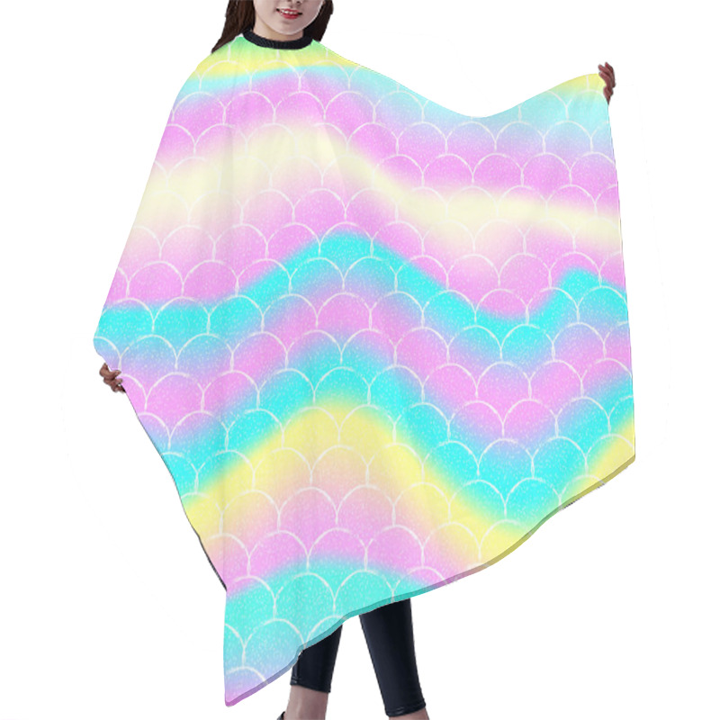 Personality  Rainbow Mermaid Background. Unicorn Pattern. Hair Cutting Cape