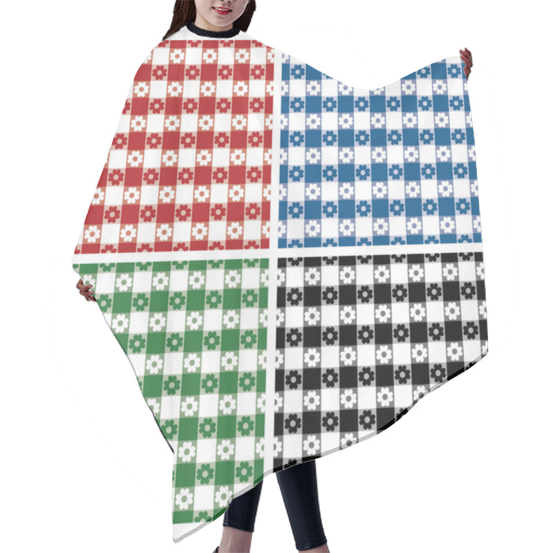 Personality  Classic Tablecloth Pattern Hair Cutting Cape