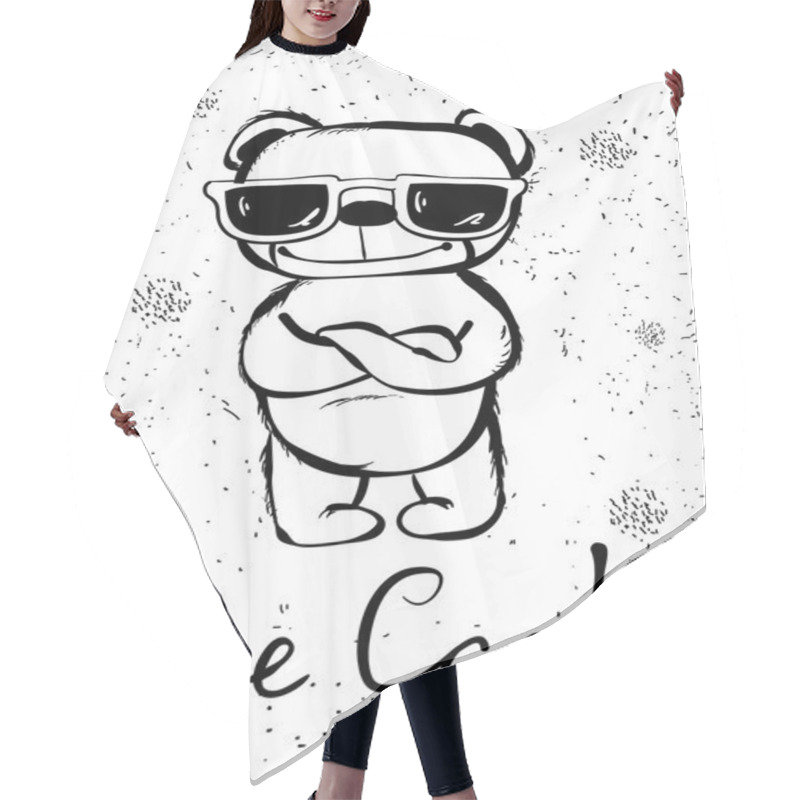 Personality  Cool Cute Bear Hair Cutting Cape