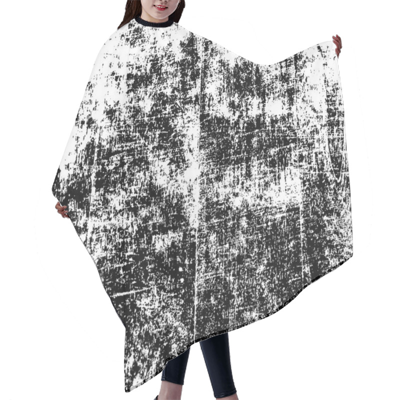 Personality  Distressed Texture Wood Hair Cutting Cape