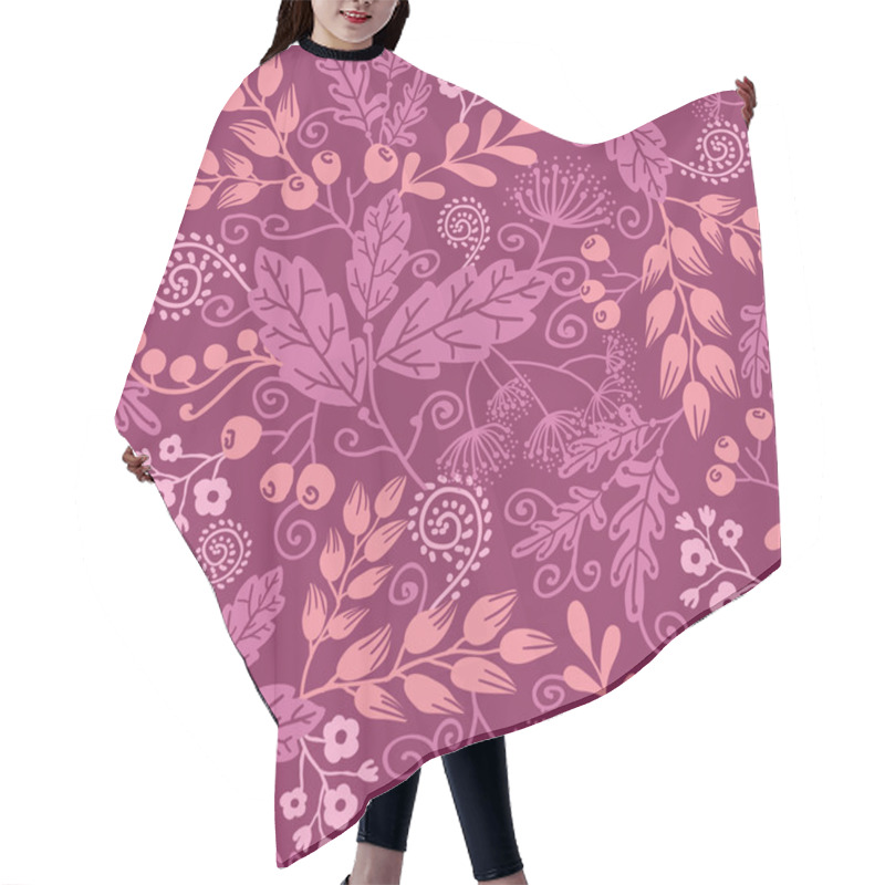 Personality  Fall Garden Seamless Pattern Background Hair Cutting Cape