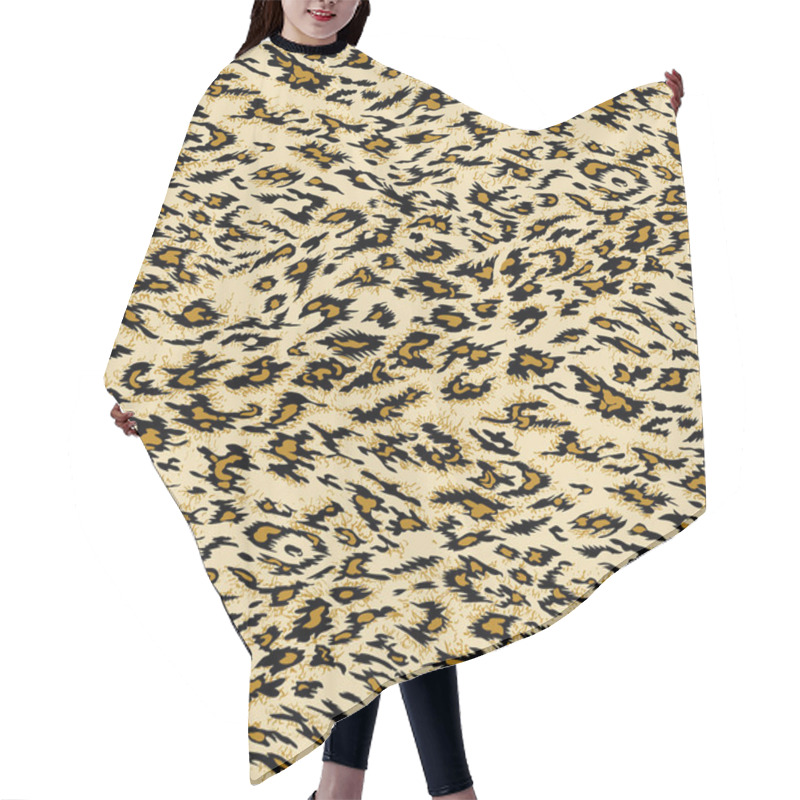 Personality  Seamless Leopard Print Pattern Design Hair Cutting Cape