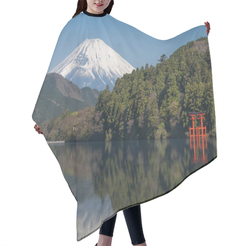 Personality  Lake Ashi And Mountain Fuji Hair Cutting Cape