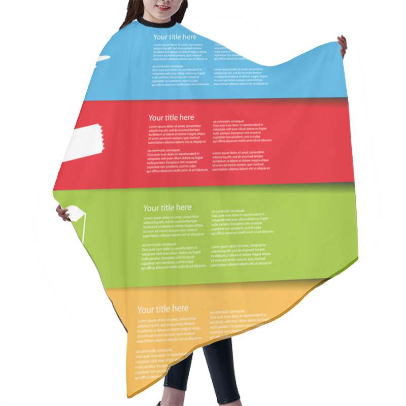 Personality  Airport Navigation Infographic Hair Cutting Cape