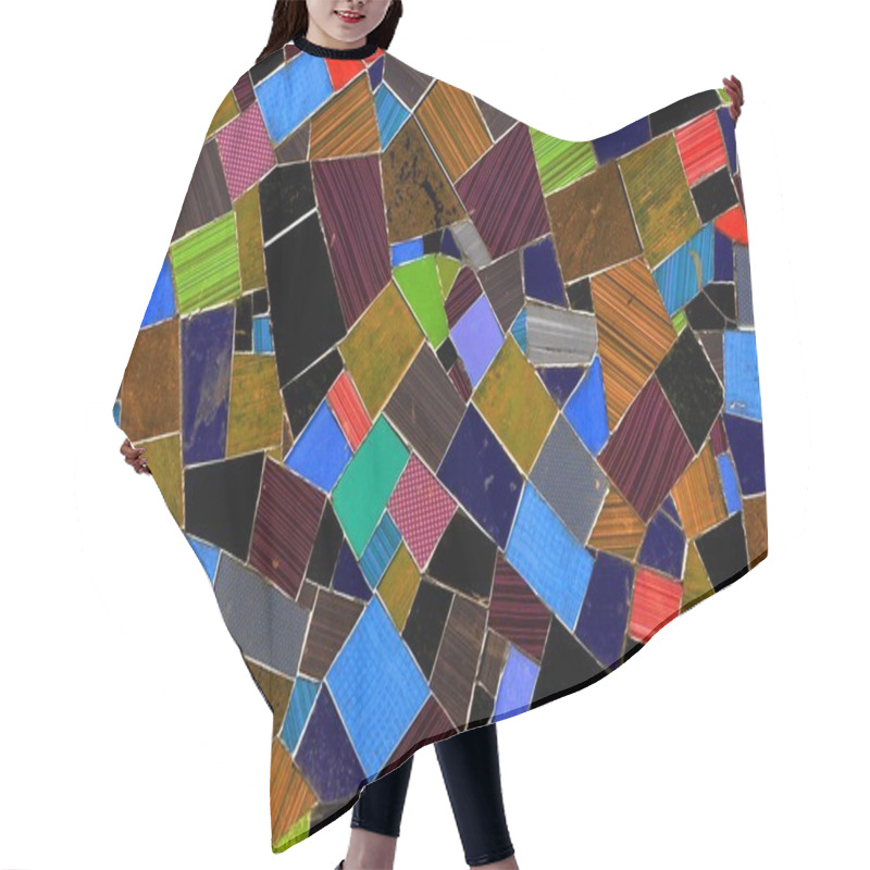 Personality  Mosaic Hair Cutting Cape