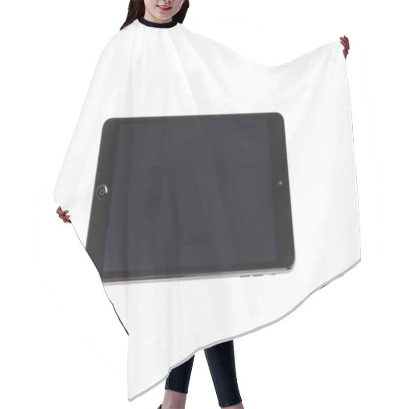 Personality  Digital Tablet With Blank Screen Hair Cutting Cape