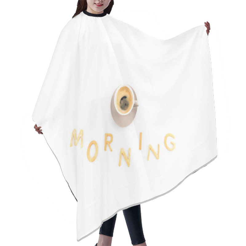 Personality  Cup Of Espresso Coffee In Morning Hair Cutting Cape