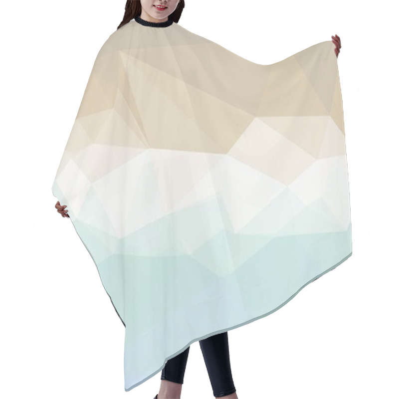 Personality  Minimal And Light Pastel Polygonal Background Hair Cutting Cape