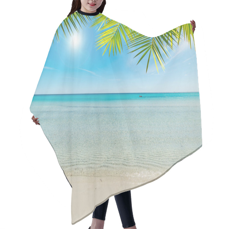 Personality  Beach Under A Shining Sun Hair Cutting Cape