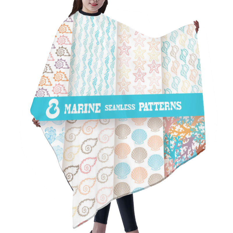 Personality  Seamless Patterns Hair Cutting Cape