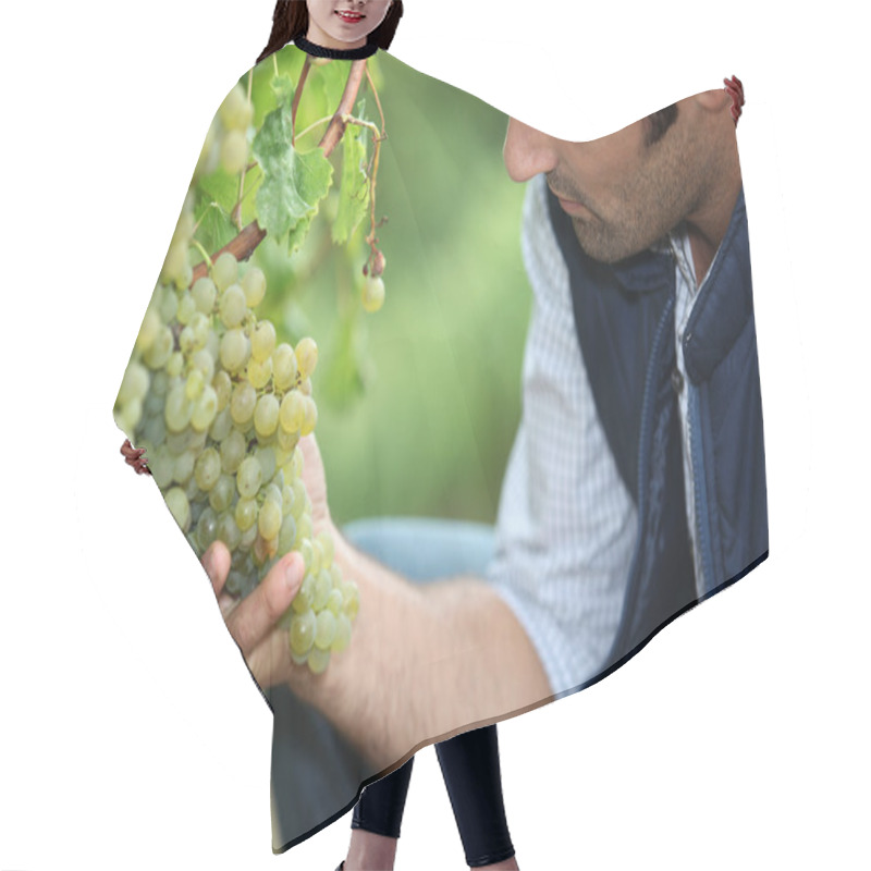 Personality  Man Working In A Vineyard Hair Cutting Cape