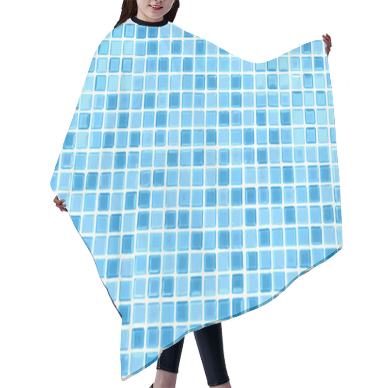 Personality  Vector Seamless Blue Tiles Background Hair Cutting Cape