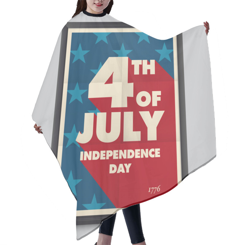 Personality  Happy Independence Day Poster, United States Of America, 4 Th Of July Hair Cutting Cape