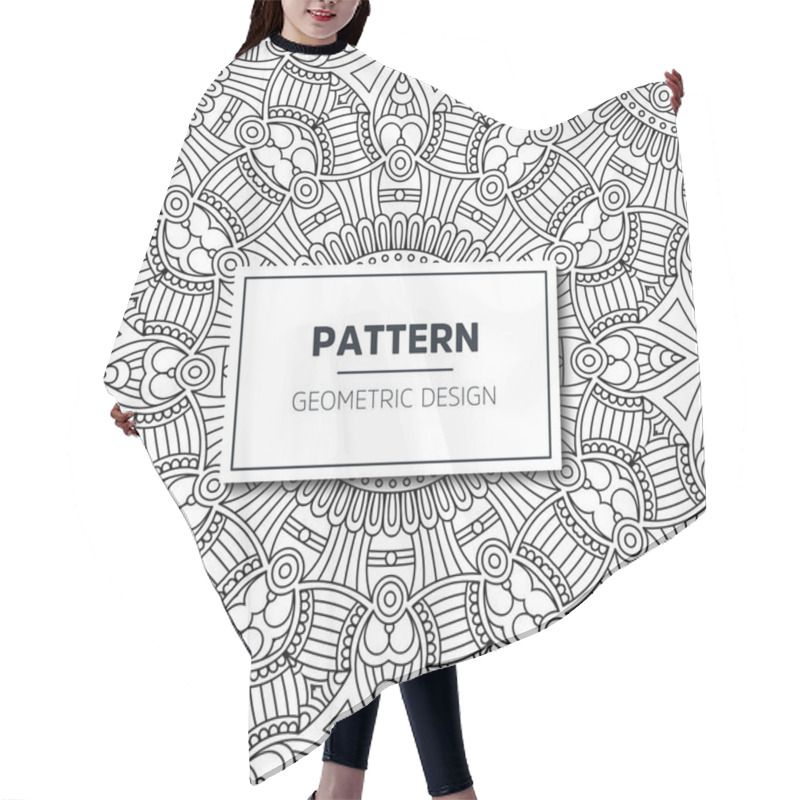 Personality  Seamless Ethnic And Tribal Pattern Hair Cutting Cape