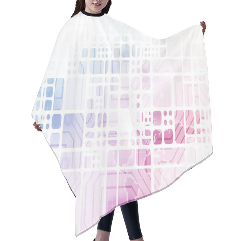 Personality  Virtual Technology Hair Cutting Cape