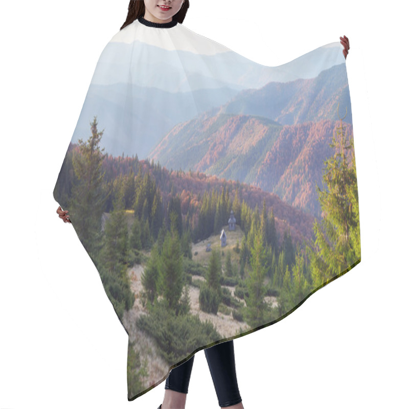 Personality  Wooden Church In The Mountains  Hair Cutting Cape