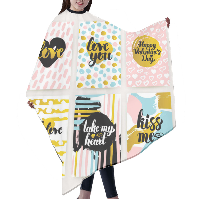 Personality  Valentines Day Trendy Posters Hair Cutting Cape