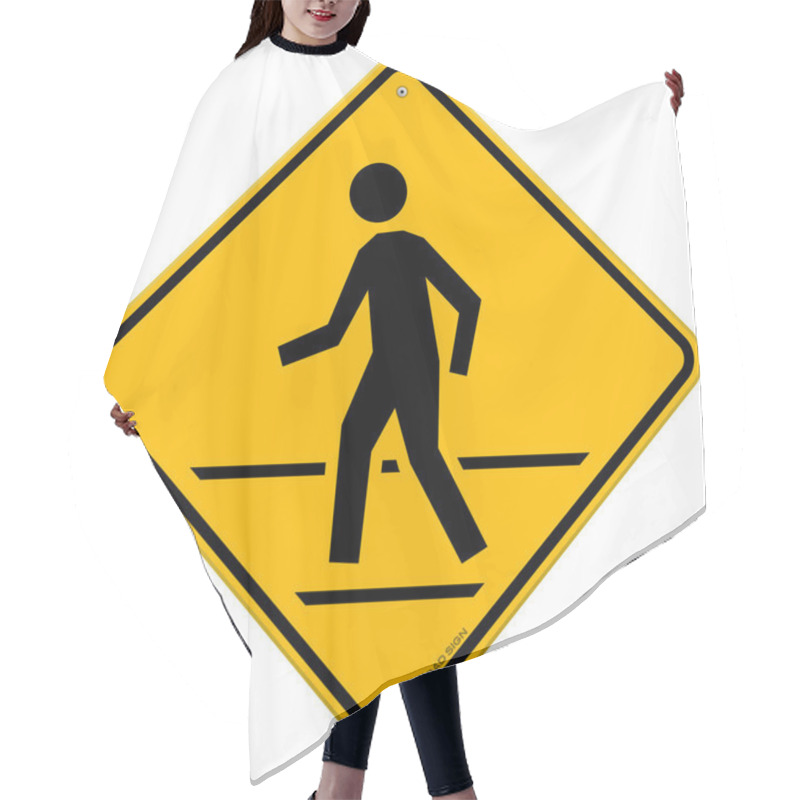 Personality  Pedestrian Traffic Sign Hair Cutting Cape