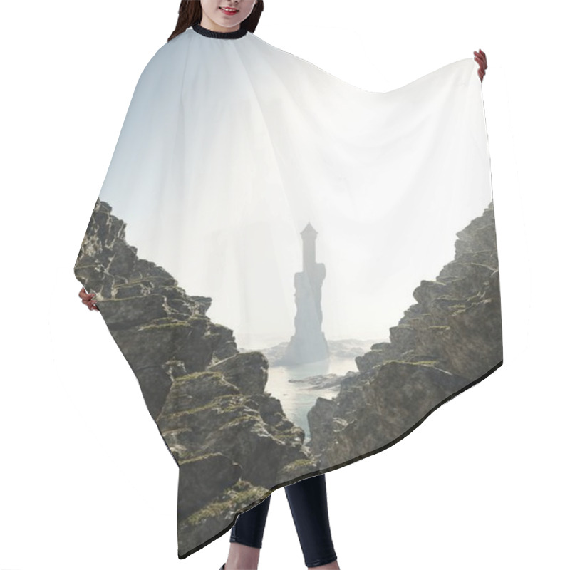 Personality  Tower In The Mist Hair Cutting Cape