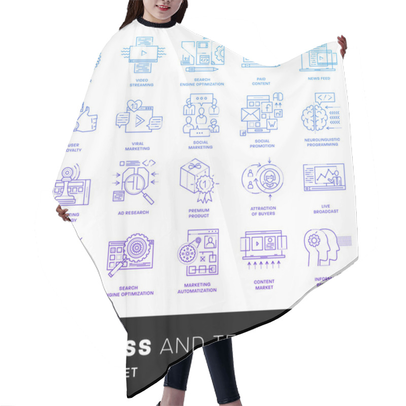 Personality  Technology And  Business Elements  Hair Cutting Cape