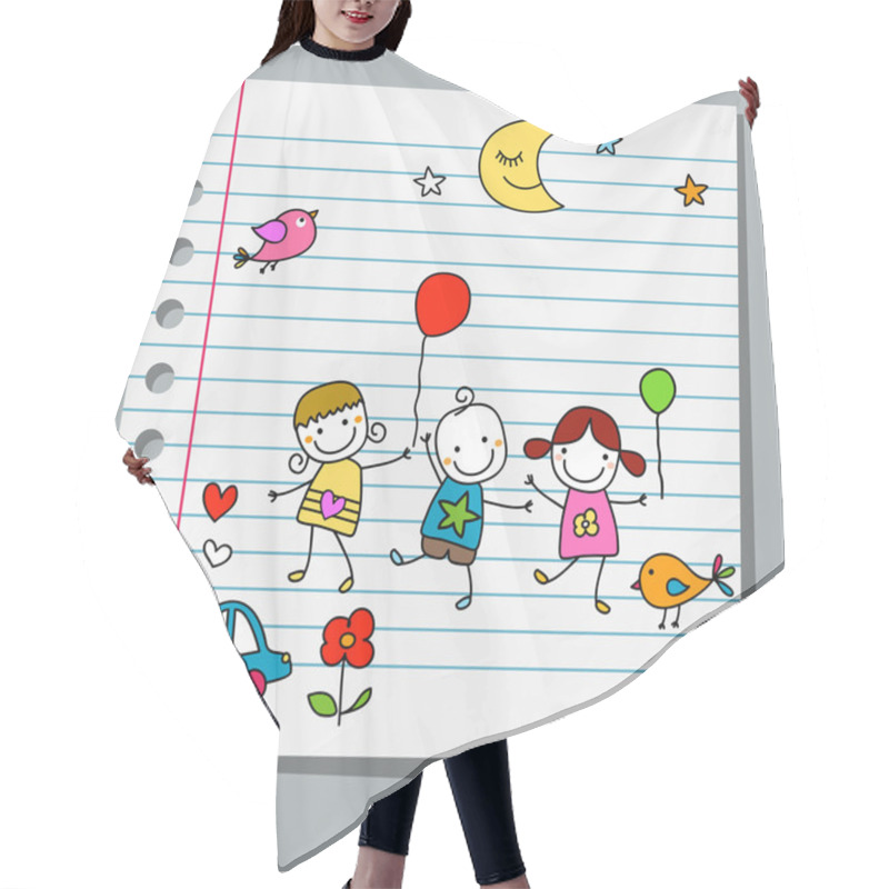 Personality  Notebook Paper Summer Hair Cutting Cape