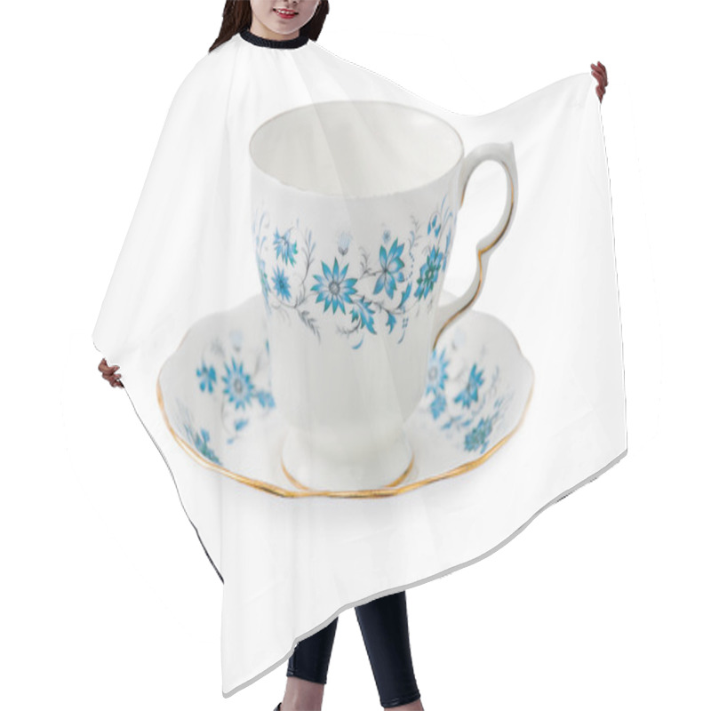 Personality  China Porcelain Tea Cup - Flower Design Hair Cutting Cape