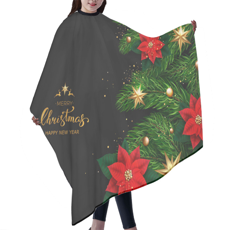 Personality  Holidays Background With Season Wishes And Border Of Realistic  Hair Cutting Cape