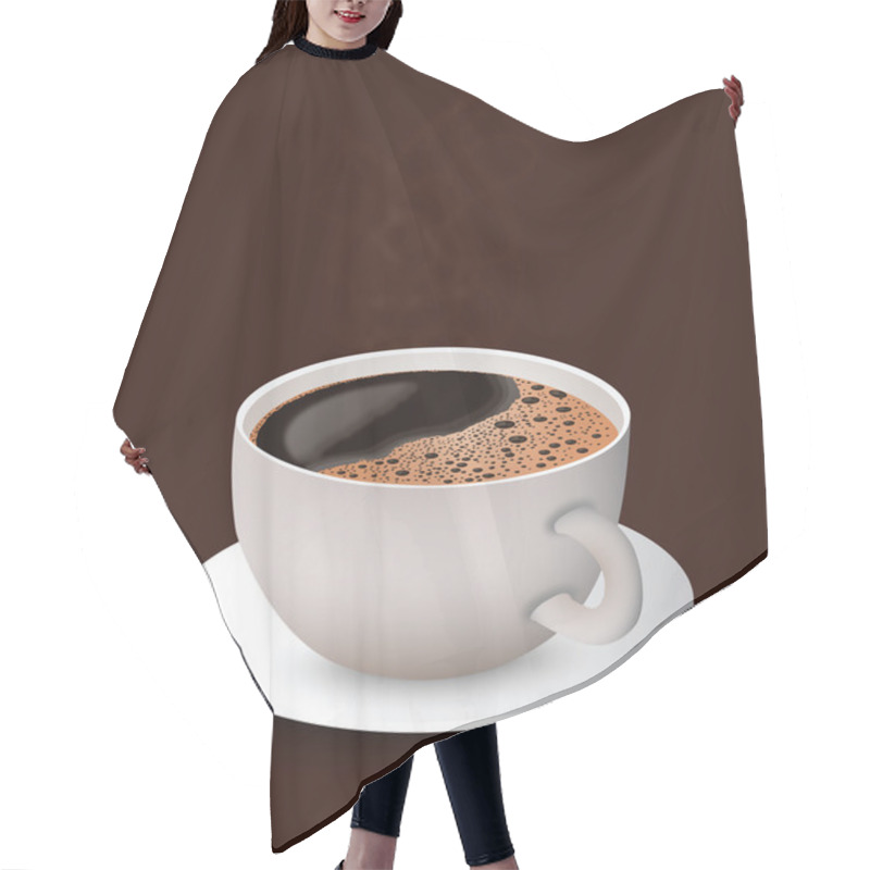 Personality  Coffee Time For Your Design Hair Cutting Cape