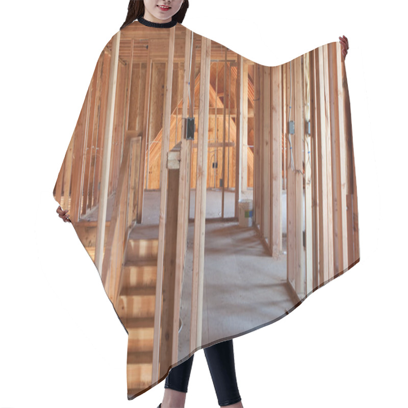 Personality  Unfinished Home Framing Interior Hair Cutting Cape