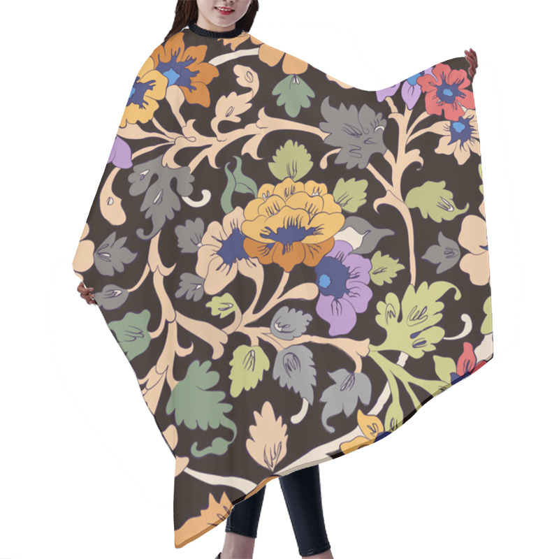 Personality  Classic Islamic Floral Pattern Hair Cutting Cape