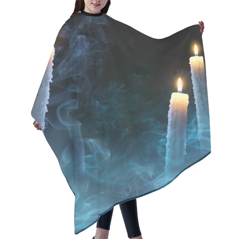 Personality  Art Background With Candles For A Halloween Party Hair Cutting Cape