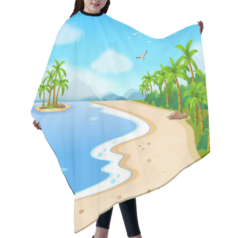 Personality  Beach Hair Cutting Cape