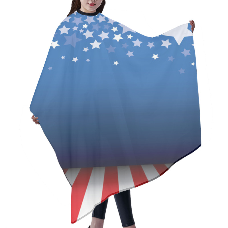 Personality  Background With Stars Decorative Hair Cutting Cape