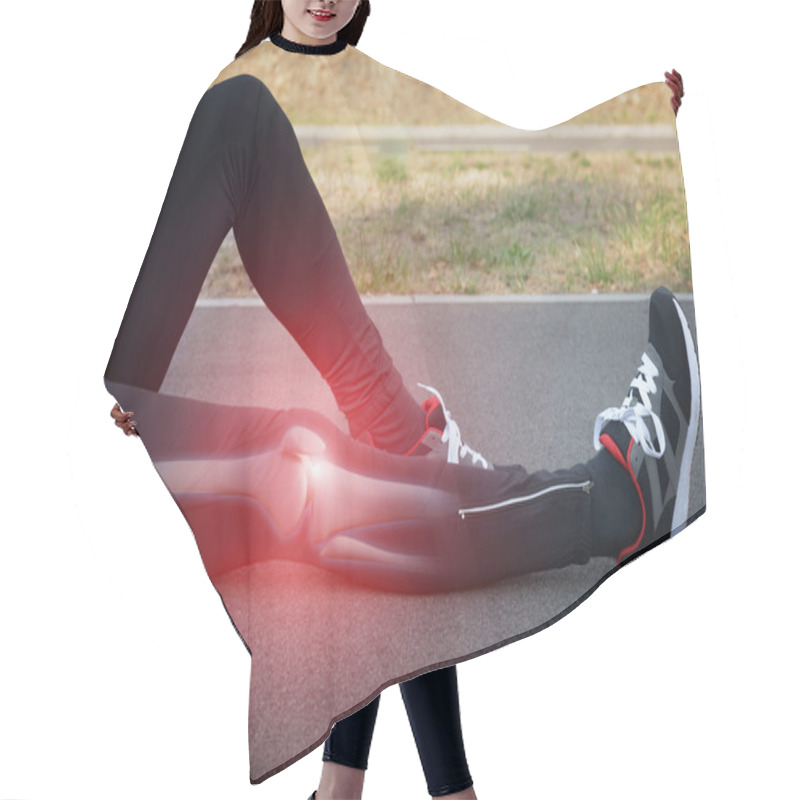 Personality  Knee Injury Hair Cutting Cape