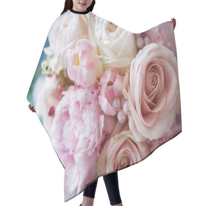 Personality  WeBeautiful Wedding Bouquetdding Bouquet Hair Cutting Cape