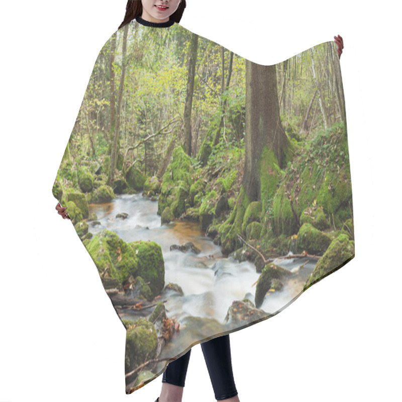 Personality  Waterfall In The Forest Hair Cutting Cape