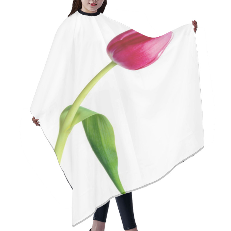 Personality  Pink Tulip Hair Cutting Cape