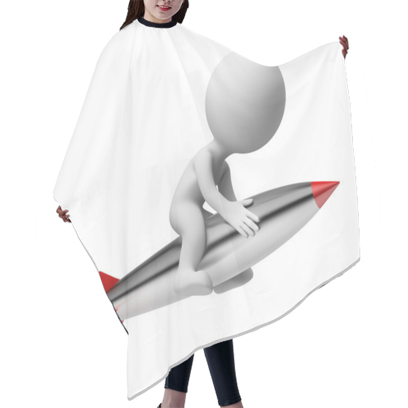 Personality  3d Small - Rocket Hair Cutting Cape