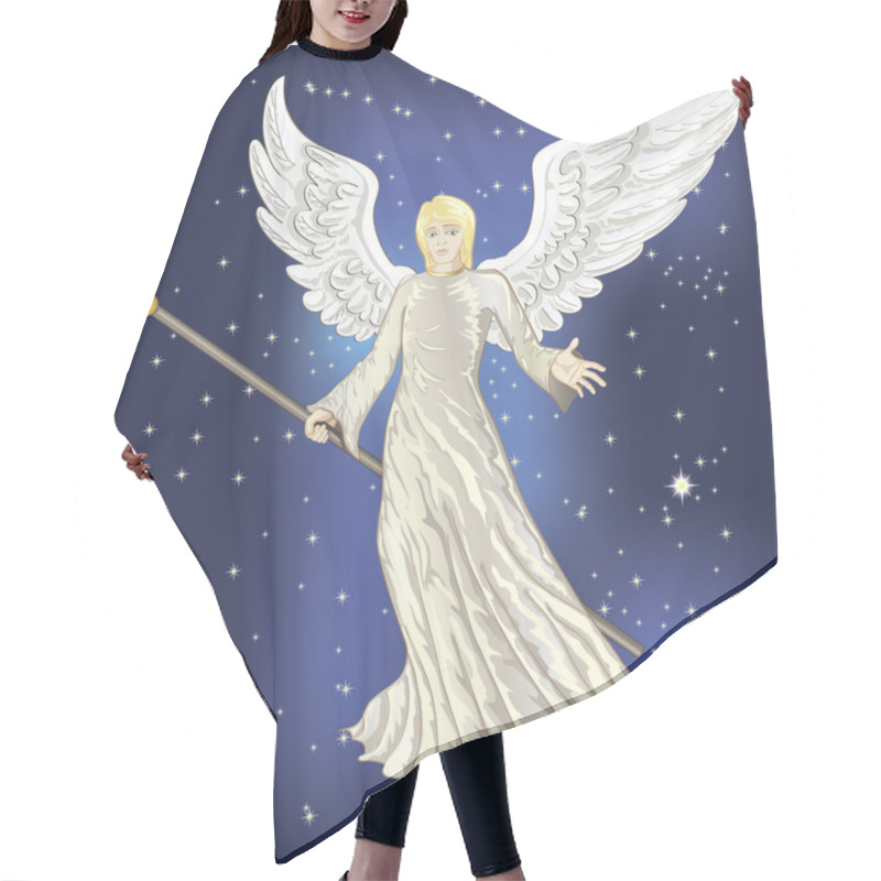 Personality  Flying Angel Hair Cutting Cape