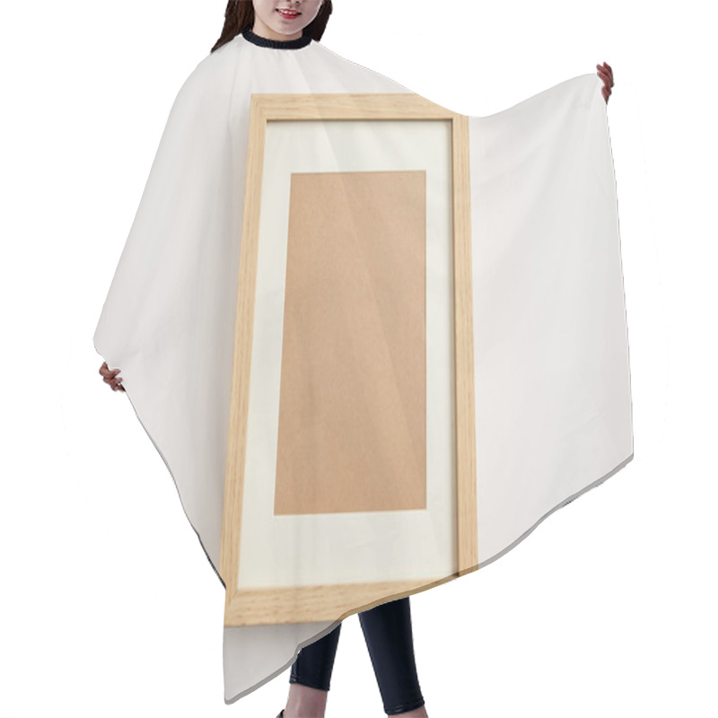 Personality  Decorative Square Frame On White Background  Hair Cutting Cape