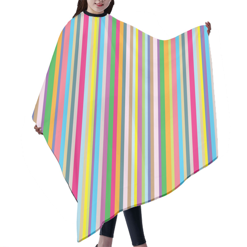 Personality  Colourful Striped Background Hair Cutting Cape