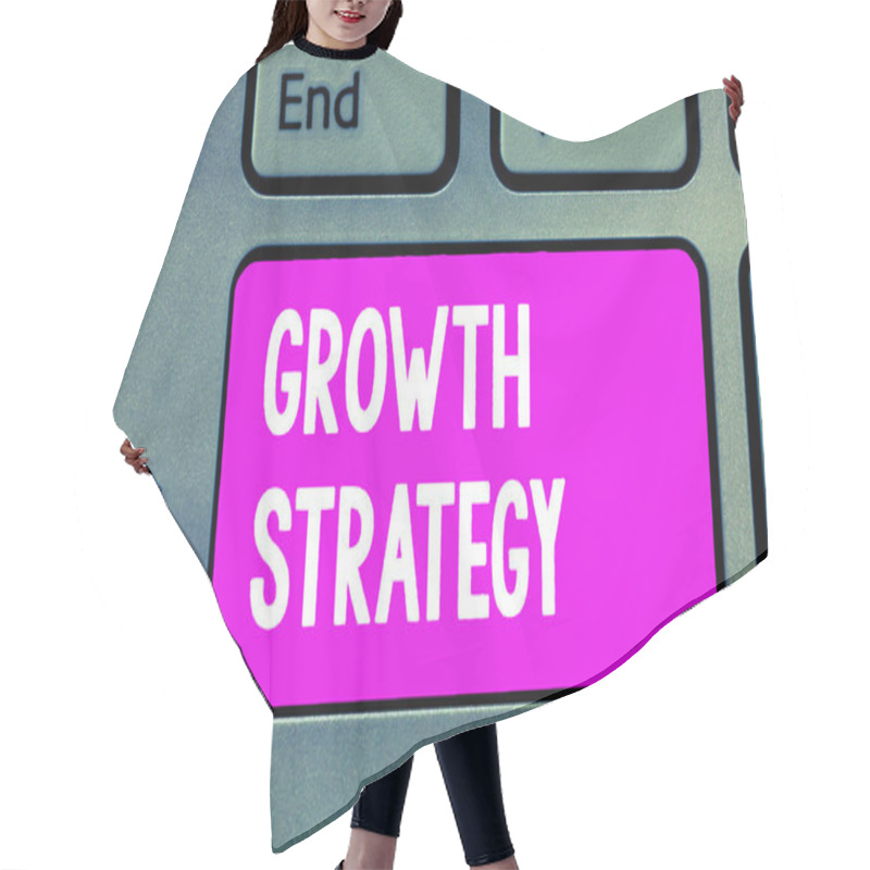 Personality  Word Writing Text Growth Strategy. Business Concept For Strategy Aimed At Winning Larger Market Share In Shortterm Hair Cutting Cape