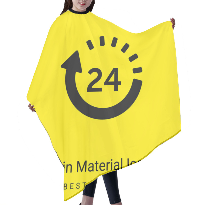 Personality  24 Hours Delivery Minimal Bright Yellow Material Icon Hair Cutting Cape