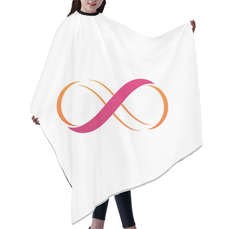 Personality  Infinity Design Vector Hair Cutting Cape