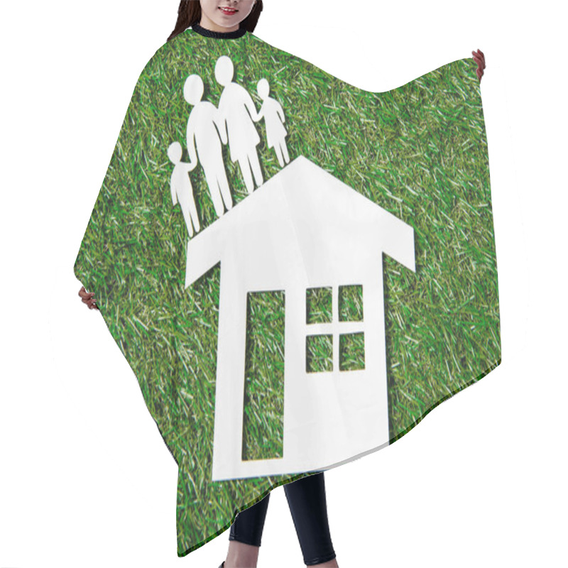 Personality  Life Insurance Concept On Grass Hair Cutting Cape