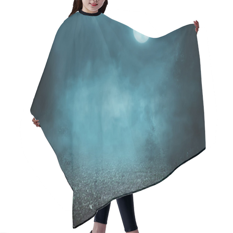 Personality  Spooky Foggy Mystic Forest Hair Cutting Cape