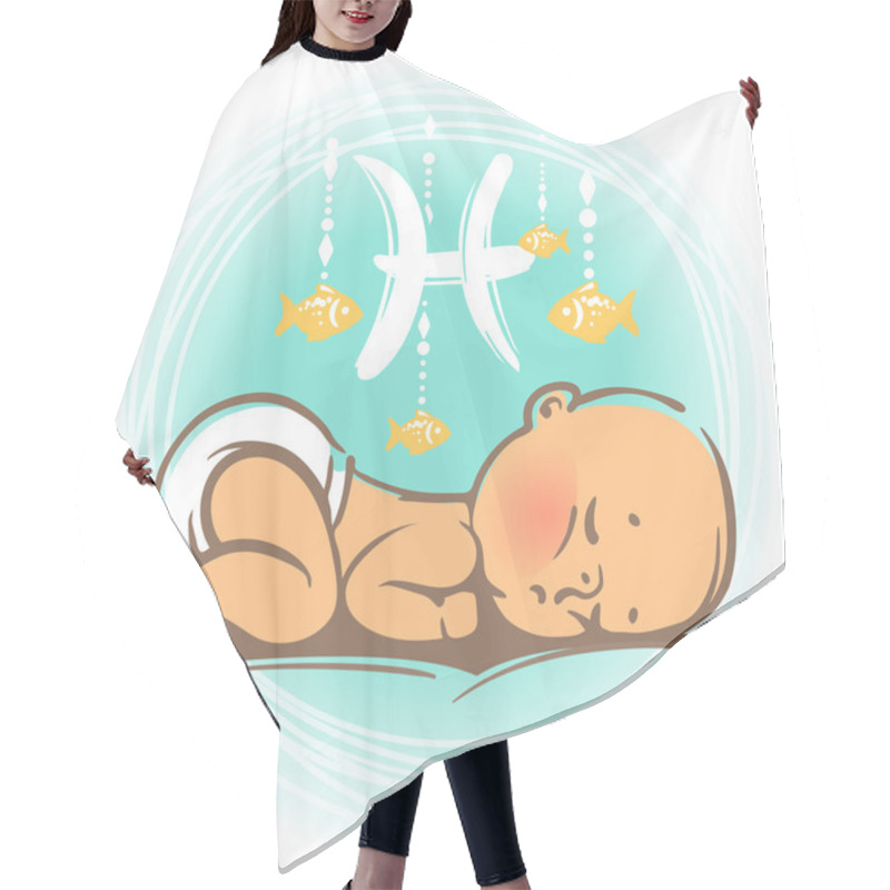 Personality  Baby Zodiac Pisces Hair Cutting Cape